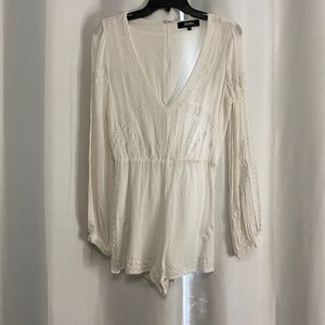LULUS WHITE ROMPER